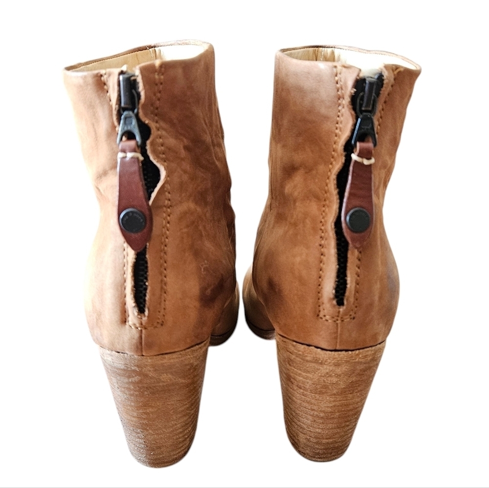 Rag & Bone Newbury Leather Ankle Contemporary Boots Camel Tan Size EU 39.5 - Picture 8 of 16
